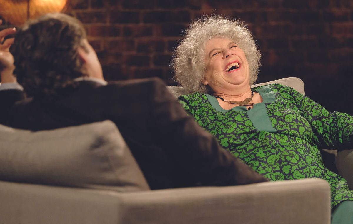 John Bishop ends his series by talking to chat-show catnip Miriam Margolyes