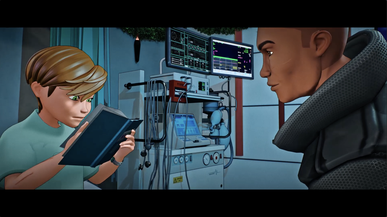 Screenshot from the animated film Max Beyond