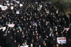 Protests in Tehran. 