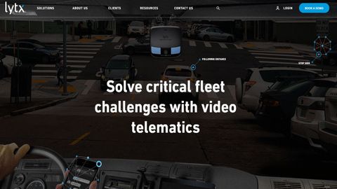 Website screenshot for Lytx fleet management
