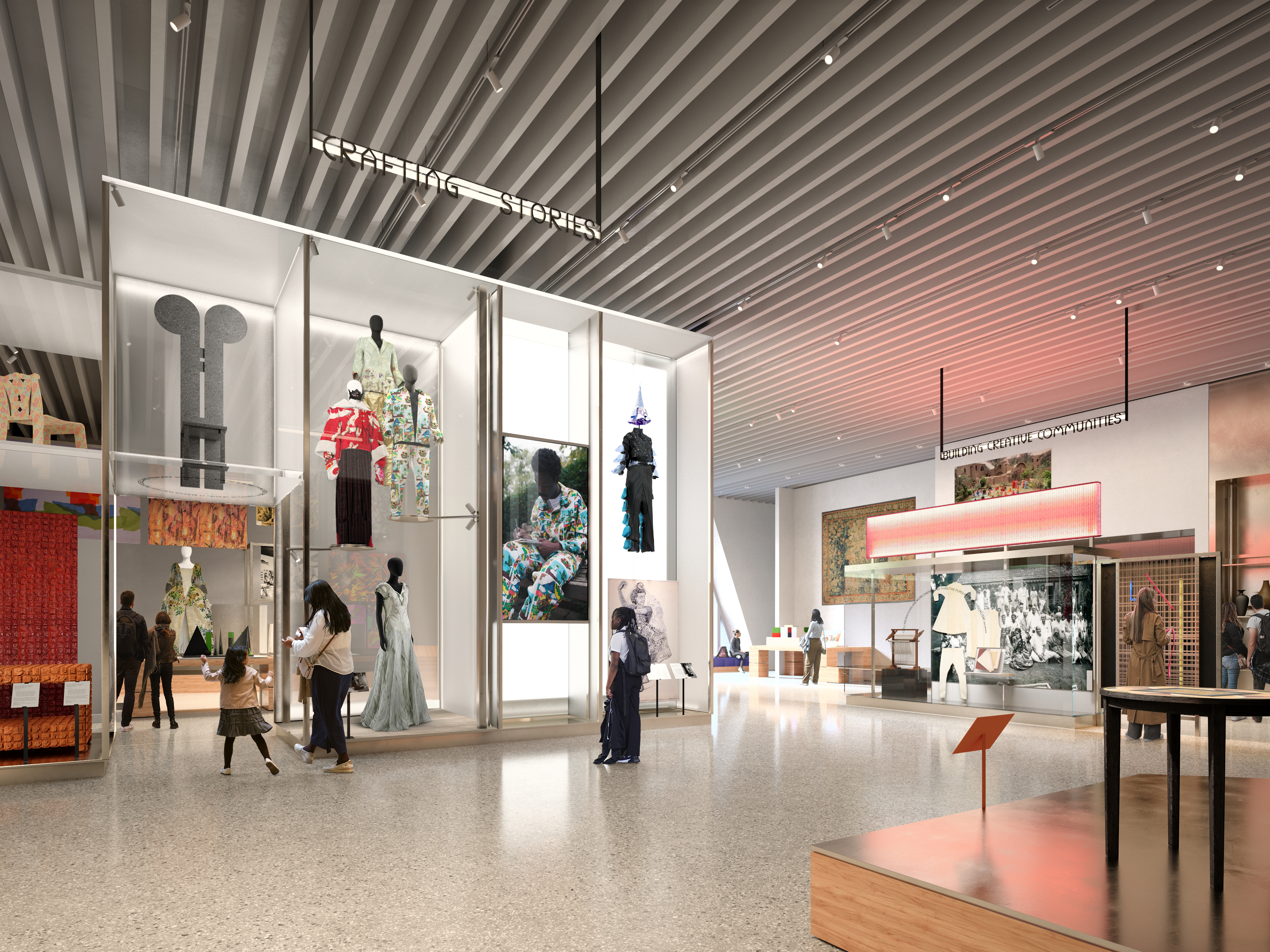 render of JA Projects' galleries design for V&amp;amp;A East Museum