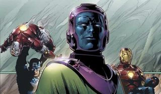 Kang the Conqueror, Iron Man and Captain America in the comic books