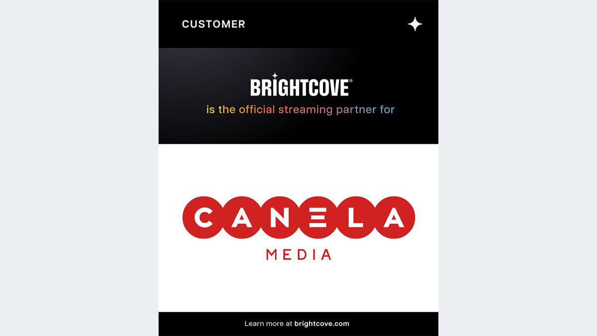 Brightcove and Canela logos