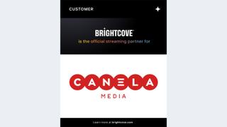 Brightcove and Canela logos