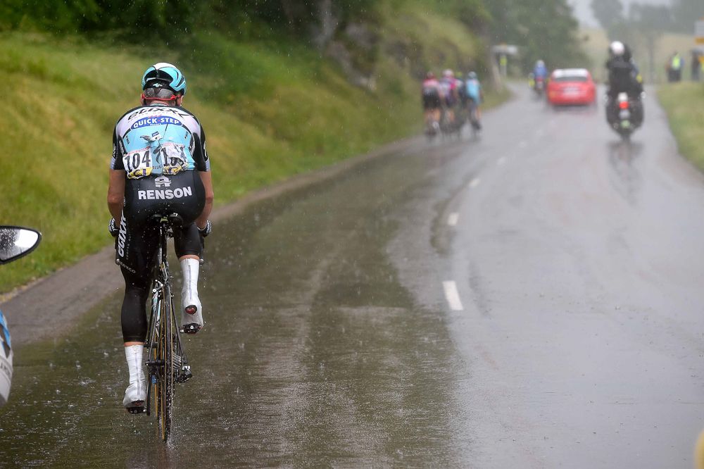 Tony Martin bridges to the leaders.
