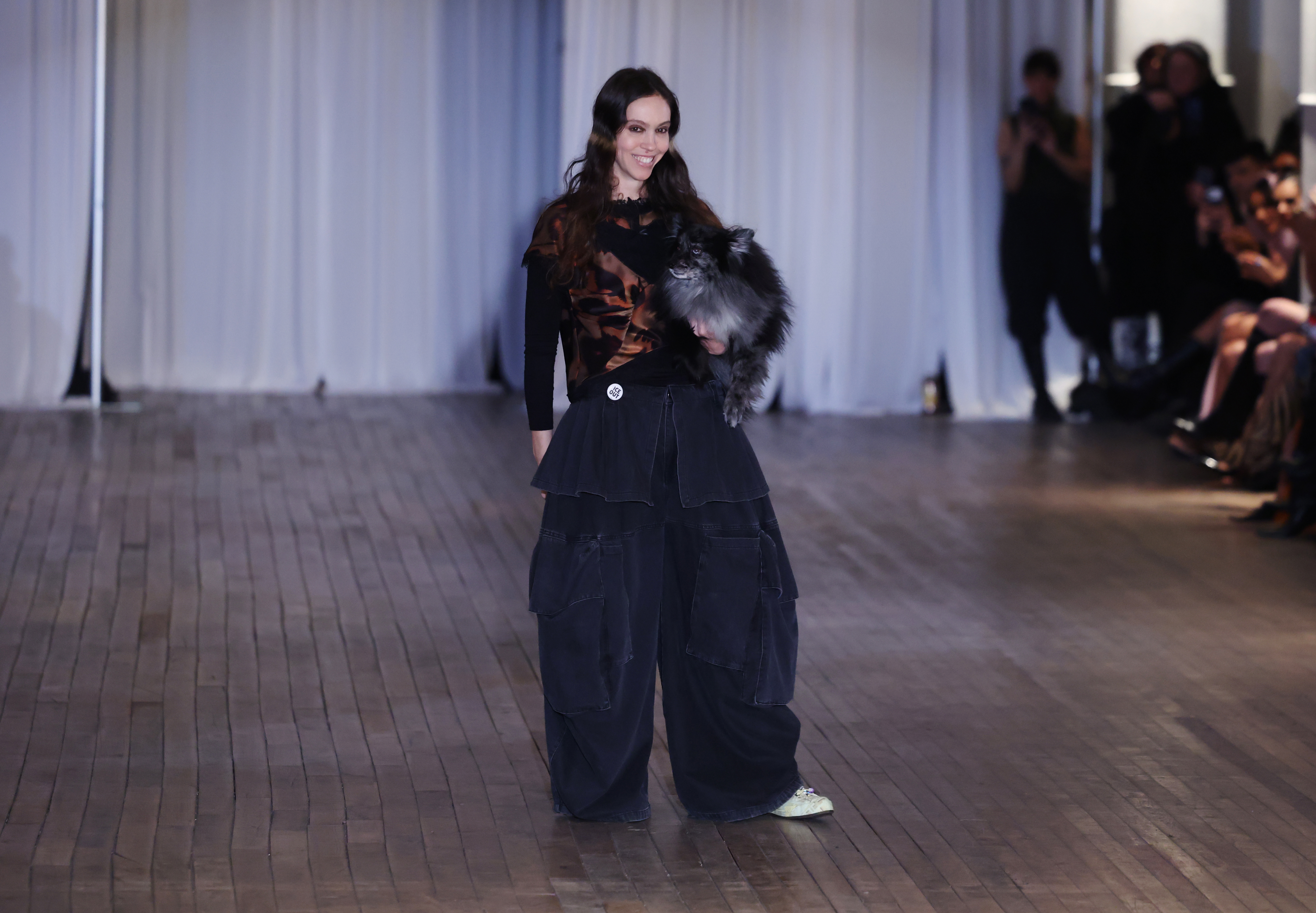 guests and designers at New York Fashion Week wearing Ice Out pins