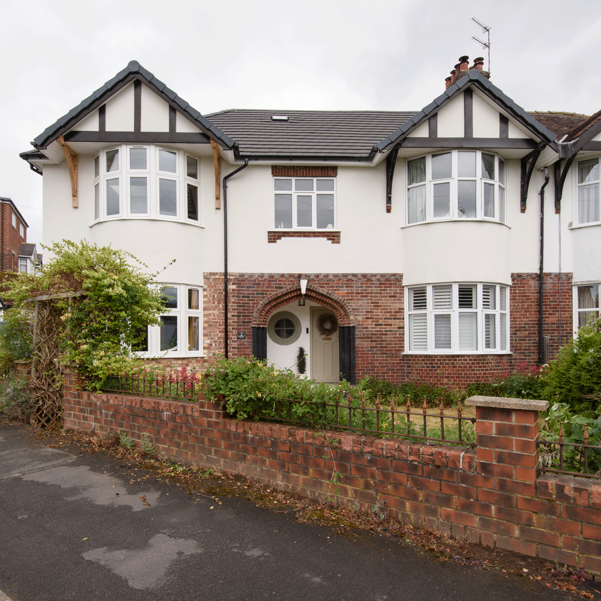 the exterior of a double fronted 1930s house