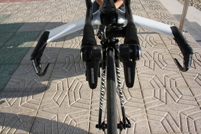 Unbranded bars on Martin&rsquo;s TT rig