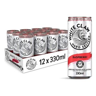A selection of White Claw Raspberry seltzers