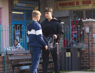 Dylan and Mason in Coronation Street.