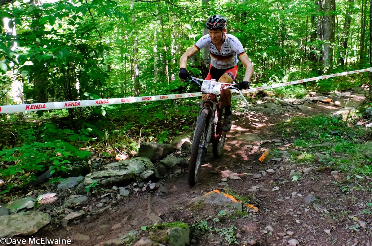 Markus Schulte-Lanzum (Focus) riding to a 7th place finish