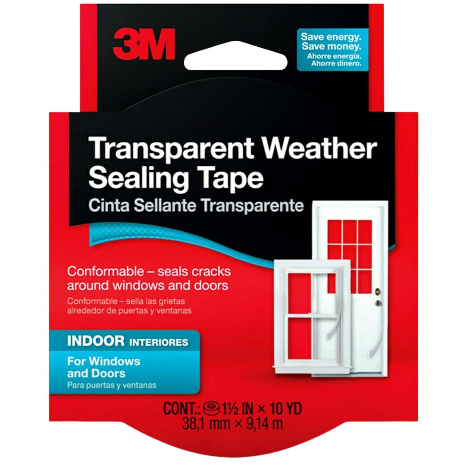 Transparent weather sealing tape