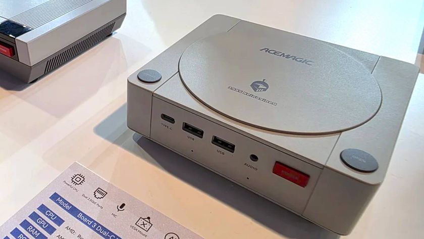 Photo of Acemagic Dreamcast-inspired mini PC at CES 2026