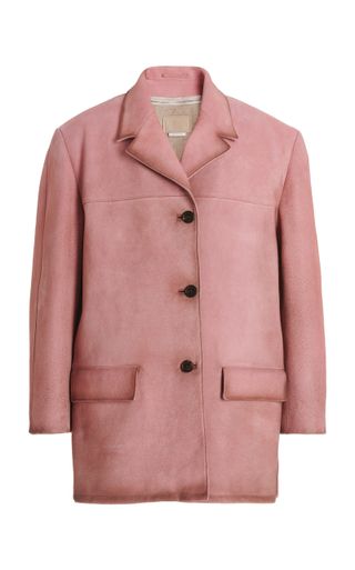 Waxed Suede Coat