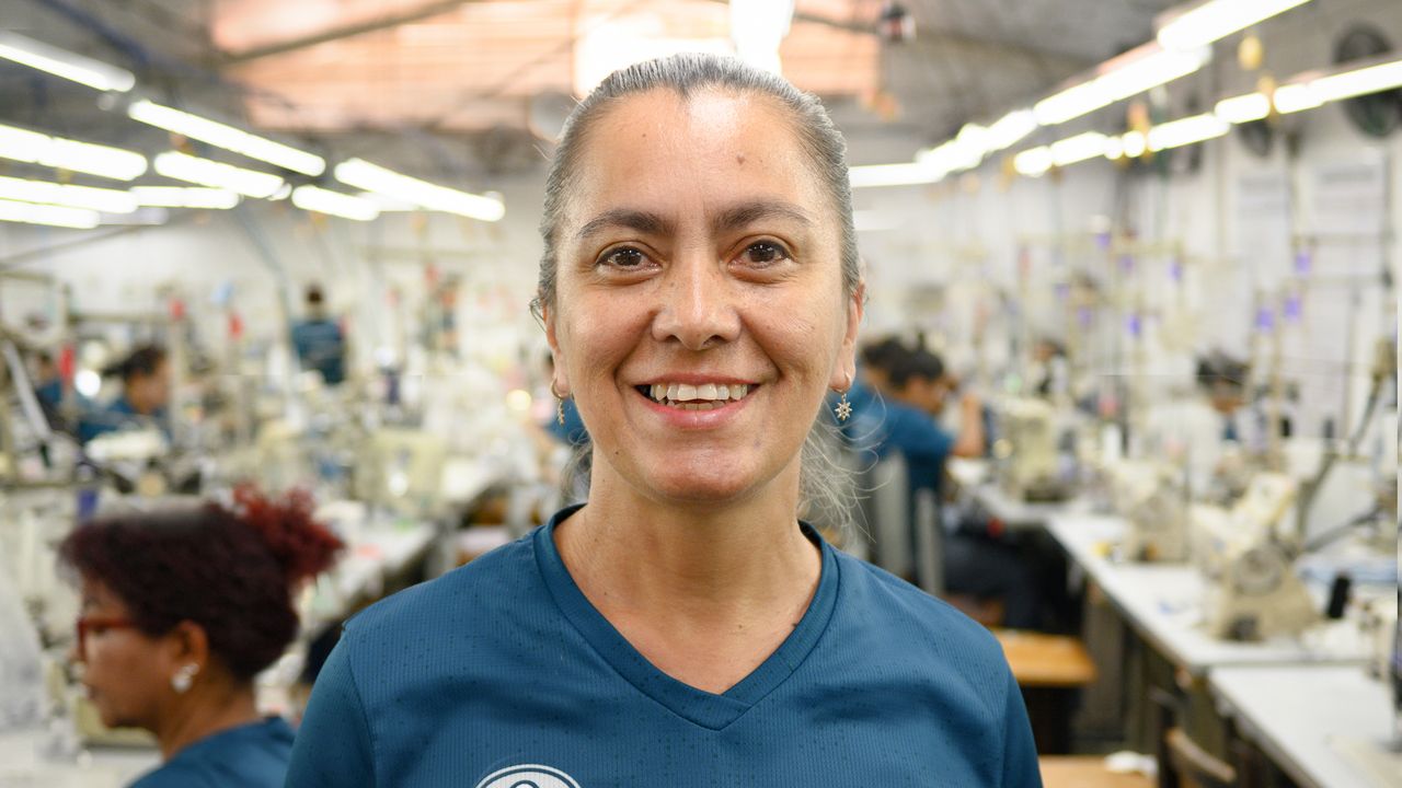 Clothing factory worker