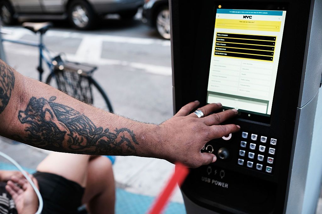 A LinkNYC station.