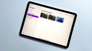 The Screens 5 app running on an iPad.