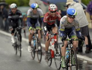 Simon Clarke leads an escape on stage five of the 2014 Tour de France