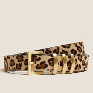 M&S leopard print belt