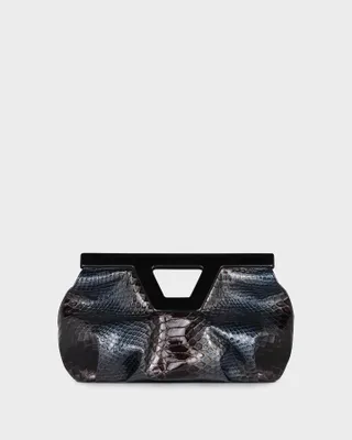 Georgia in Ombre Snake: Designer Clutch | Marina Raphael