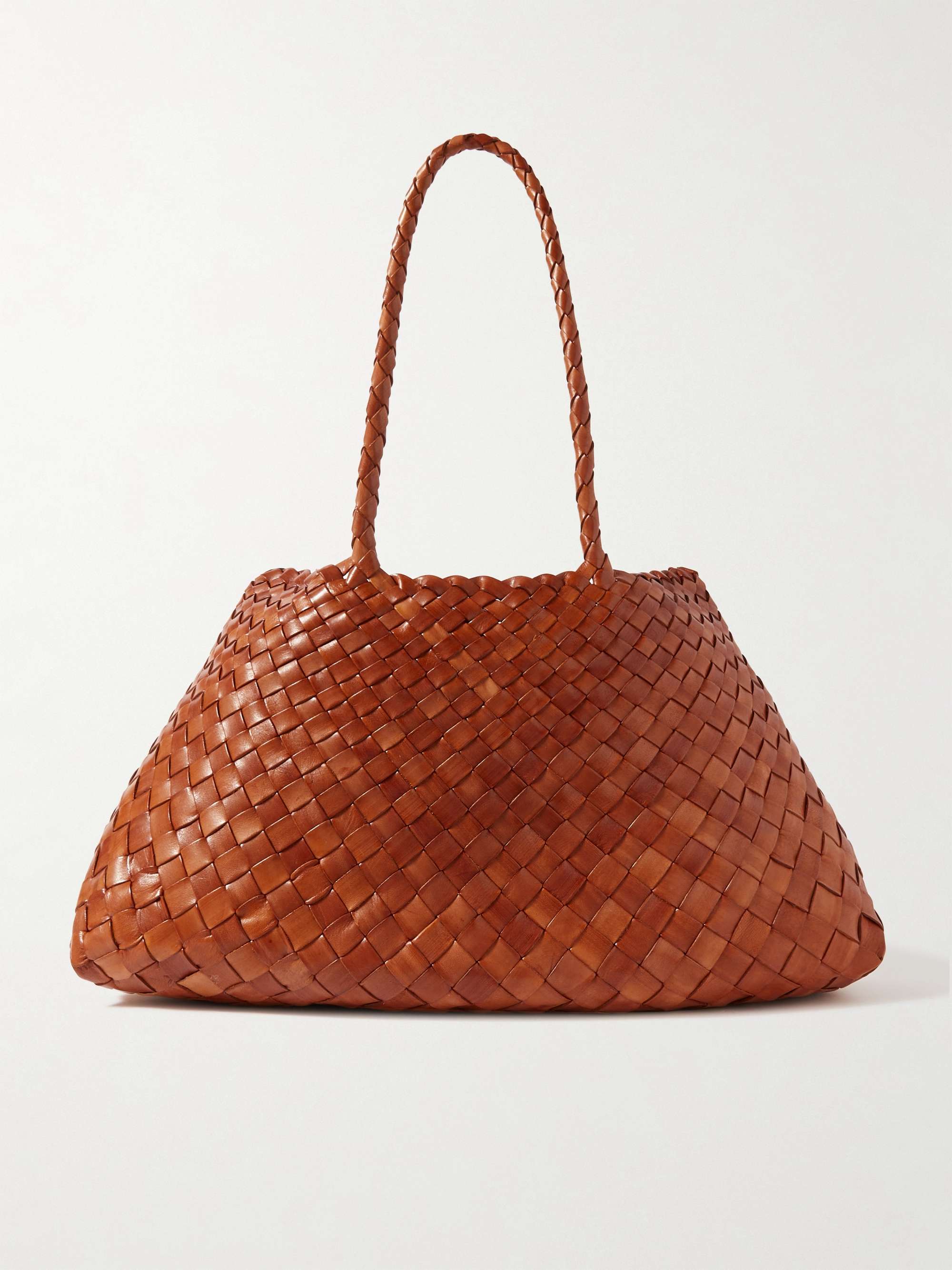 Santa Croce Big Woven Leather Tote Bag