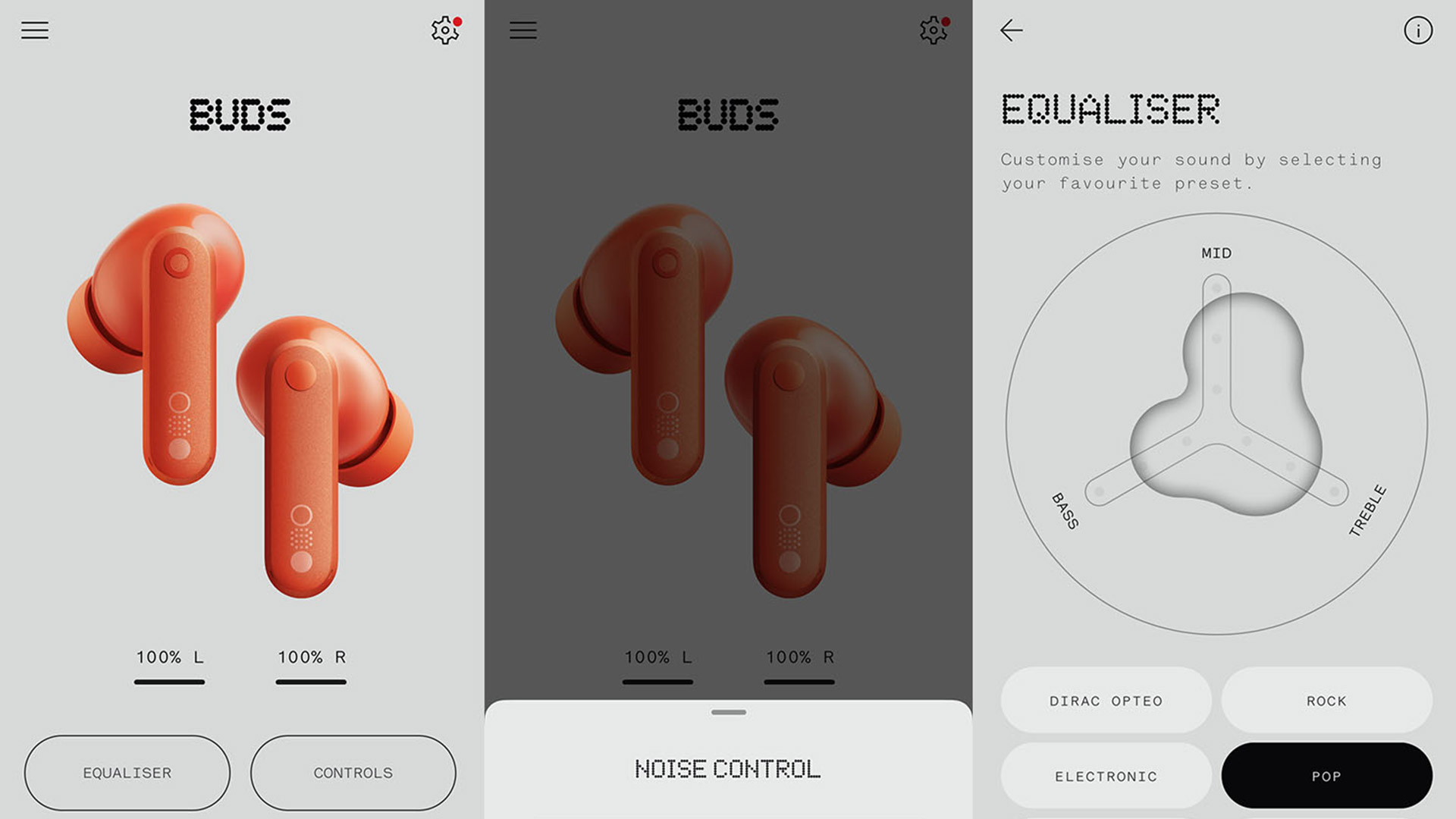 The CMF Buds control app