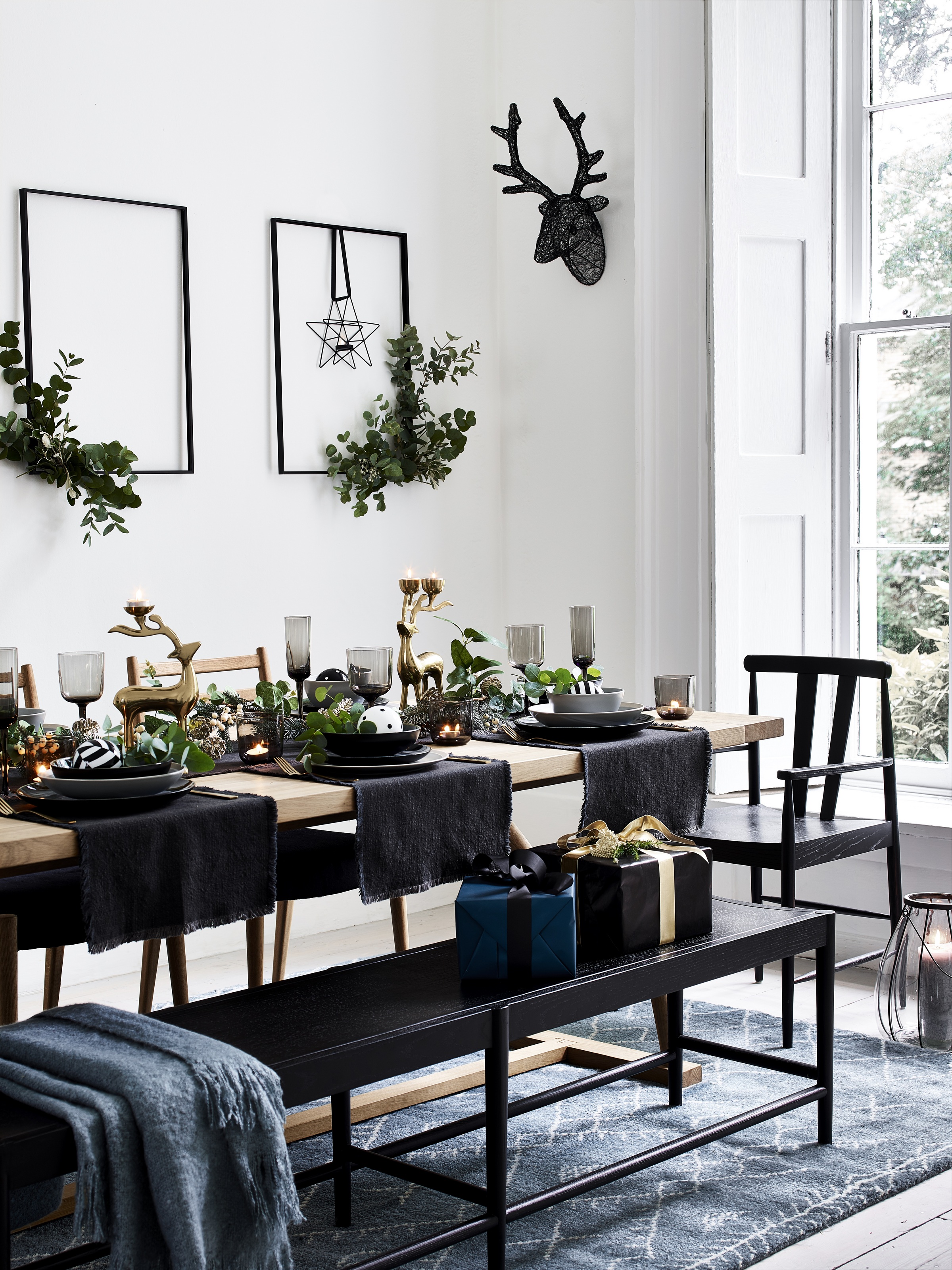 Dark Christmas table by George Home