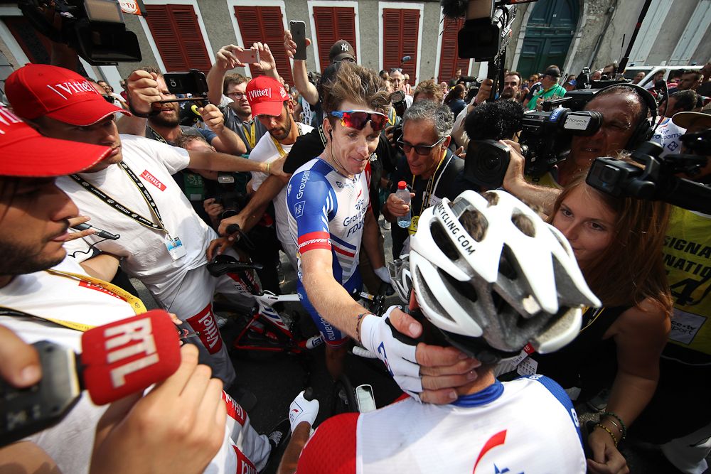 Groupama-FDJ's Arnaud Demare after winning stage 18 at the tour de France