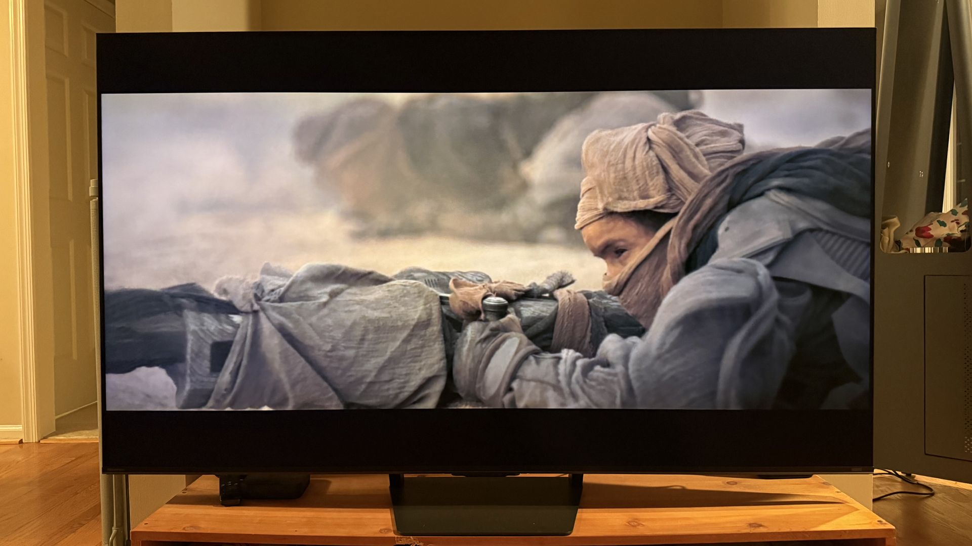 Hisense U7 showcasing its picture quality with a scene from Dune