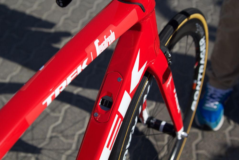 The 'Control Centre' on the down tube allows for mechanical adjustments