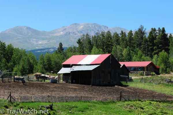 A farm along the route.