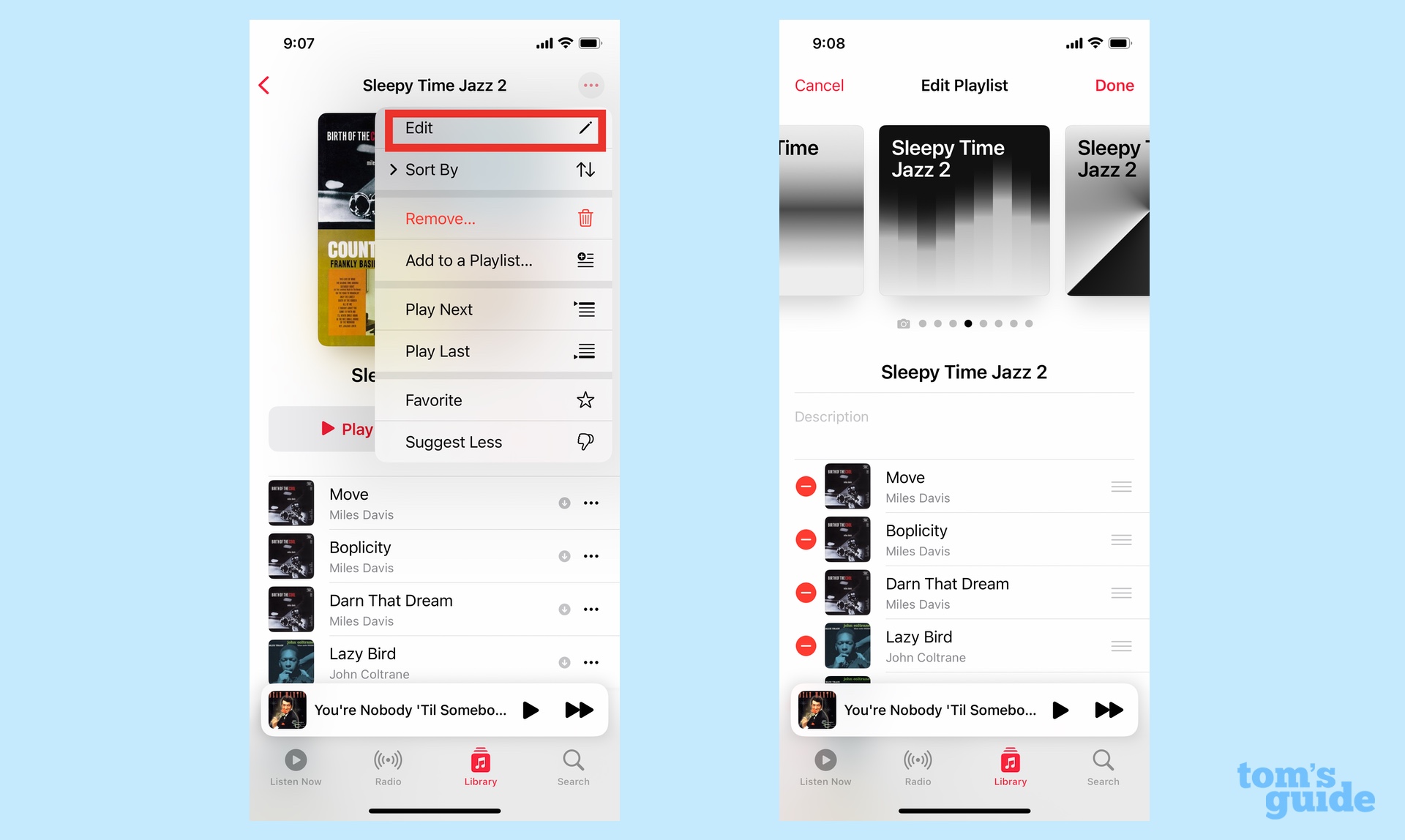 Cover der Musik-Playlist für iOS 17.1