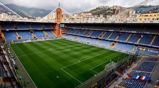 General view of the Stadio Luigi Ferraris, which is shared by Sampdoria and Genoa.