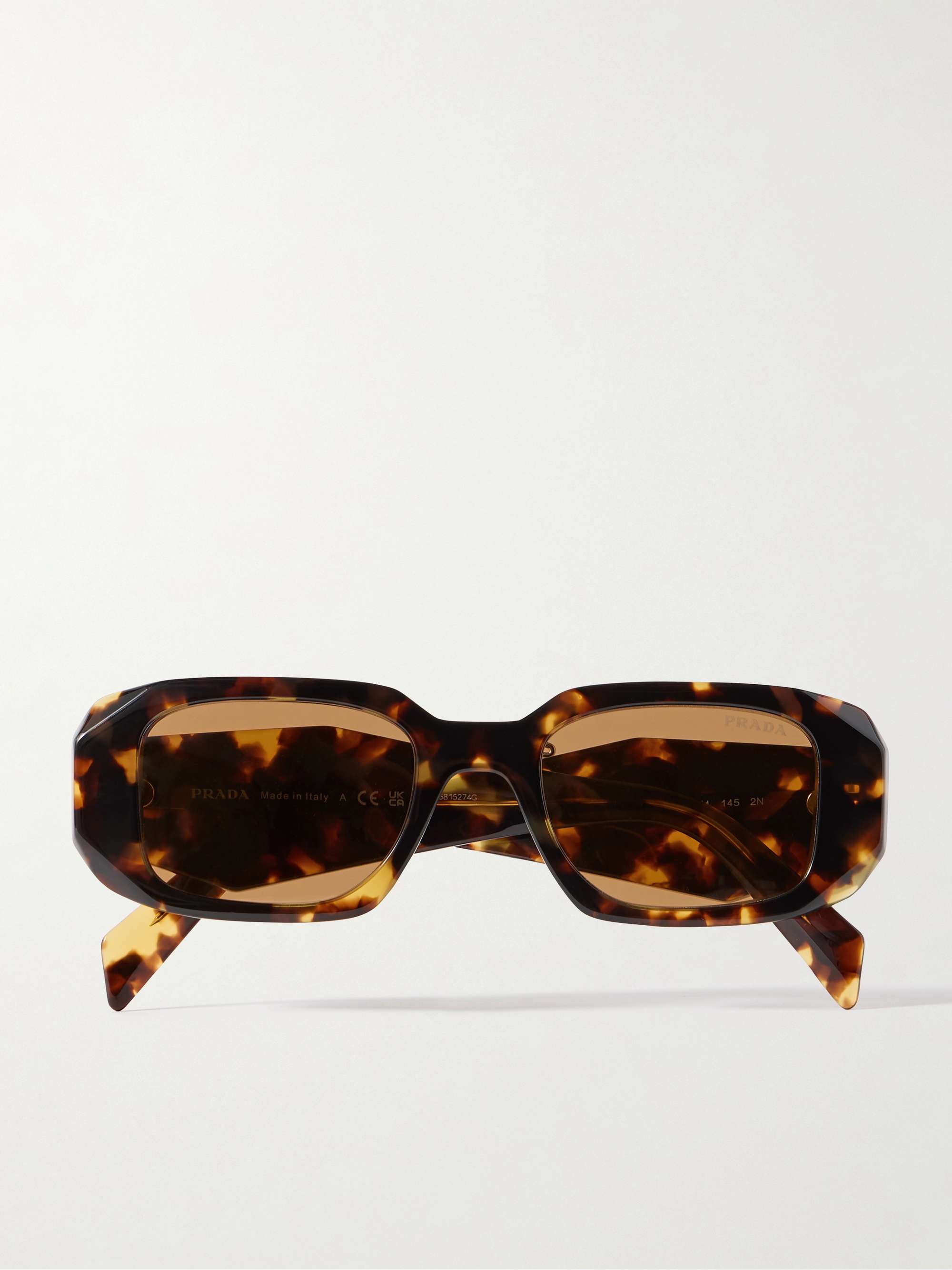 Square-Frame Tortoiseshell Acetate Sunglasses