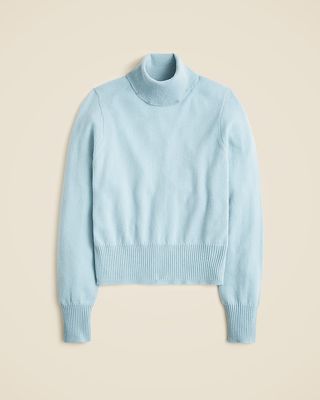 Cashmere Shrunken Turtleneck Sweater