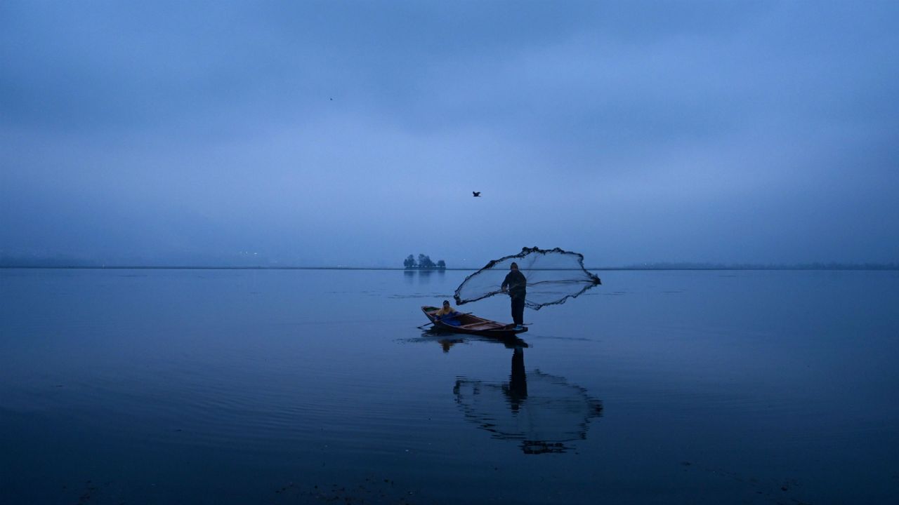 Fisherman in Kashmir