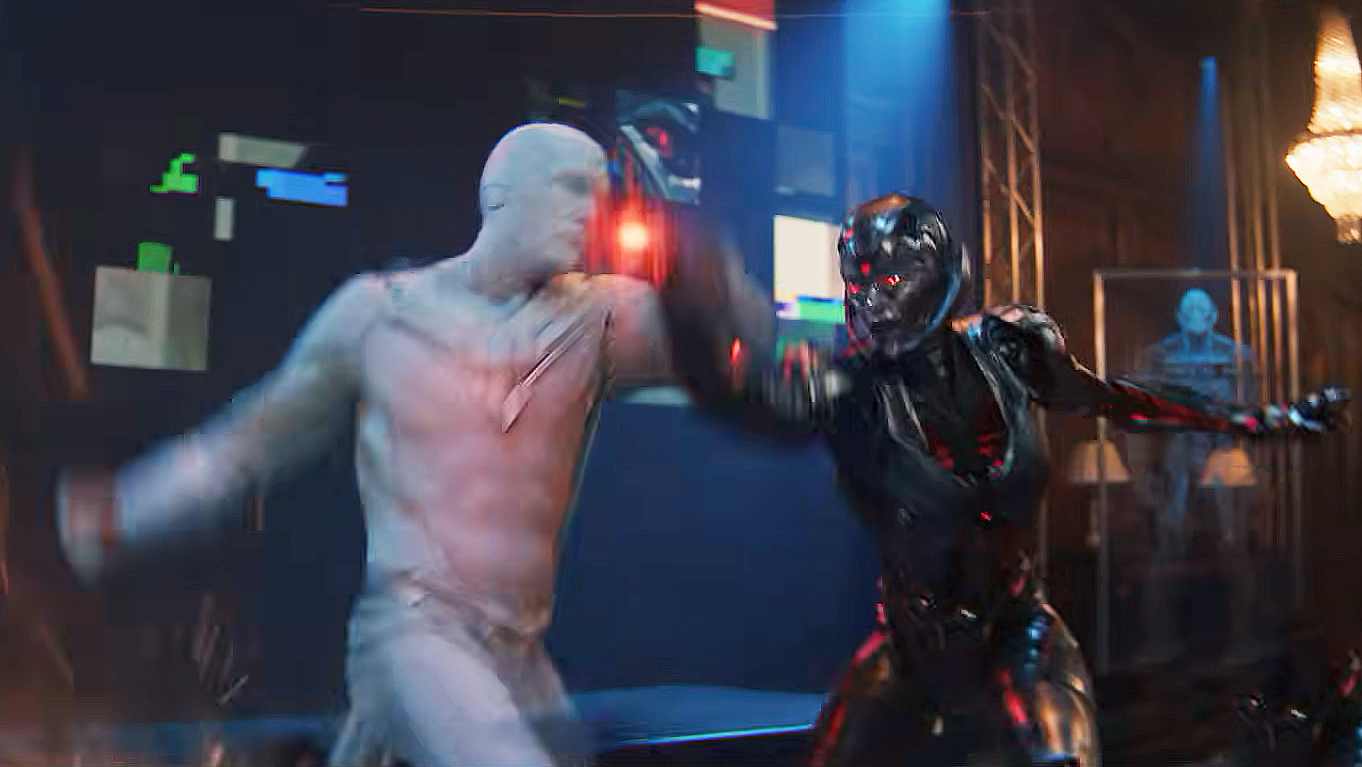 Vision fighting Jocasta in VisionQuest