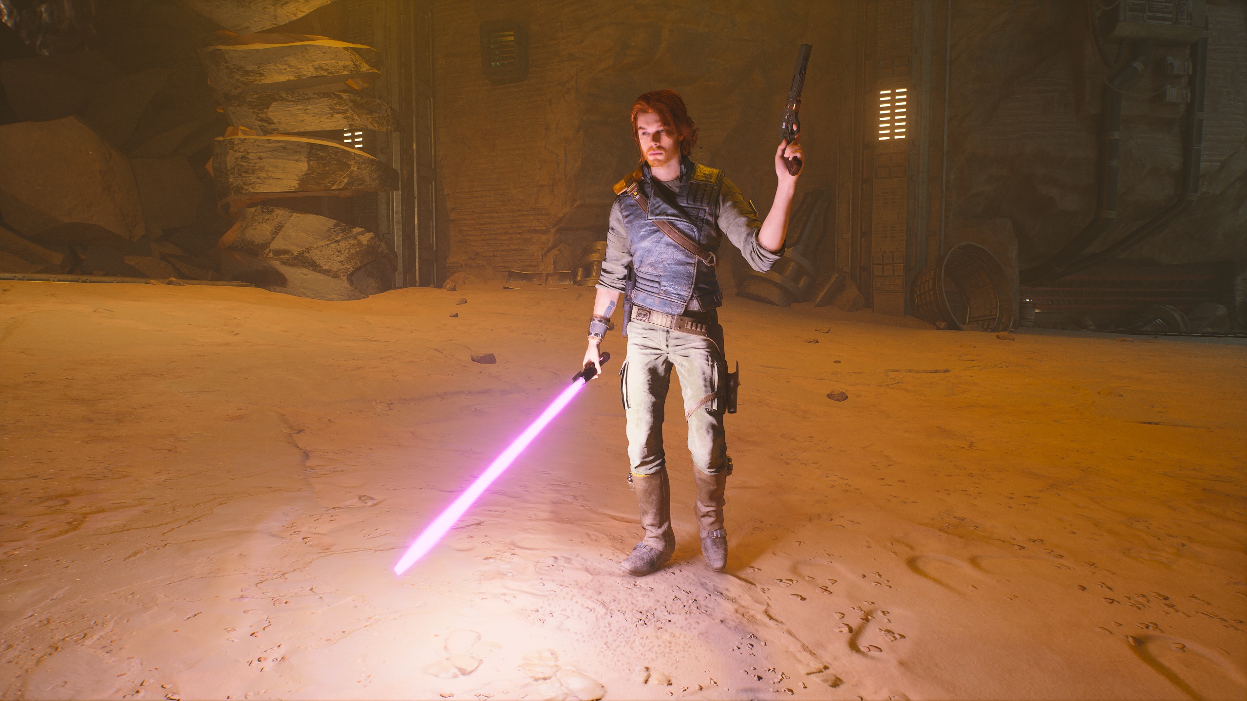 Star Wars Jedi: Survivor lightsaber stance blaster