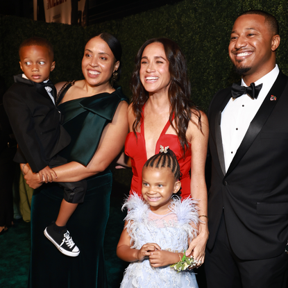 Francis Nelson, Ella Nelson, Meghan, Duchess of Sussex, and Guests attend the Children's Hospital Los Angeles Gala 2024 at JW Marriott LA Live on October 05, 2024 in Los Angeles, California.