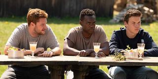 Jack Reynor, William Jackson Harper and Will Poulter in Midsommar