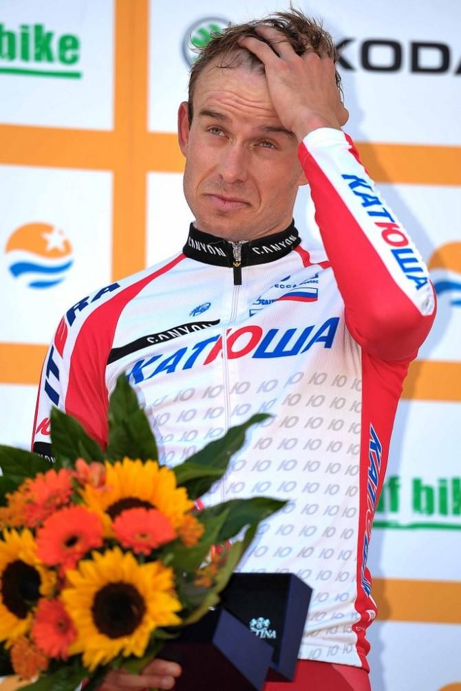 An emotional Alexander Kristoff (Katusha)