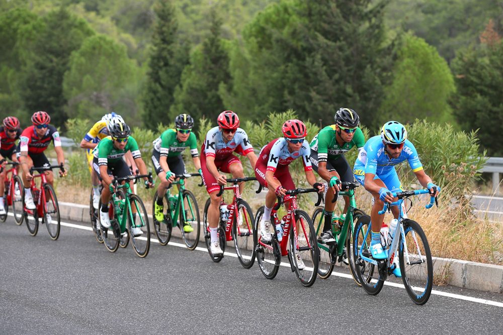 The day's breakaway during stage 3 in Turkey