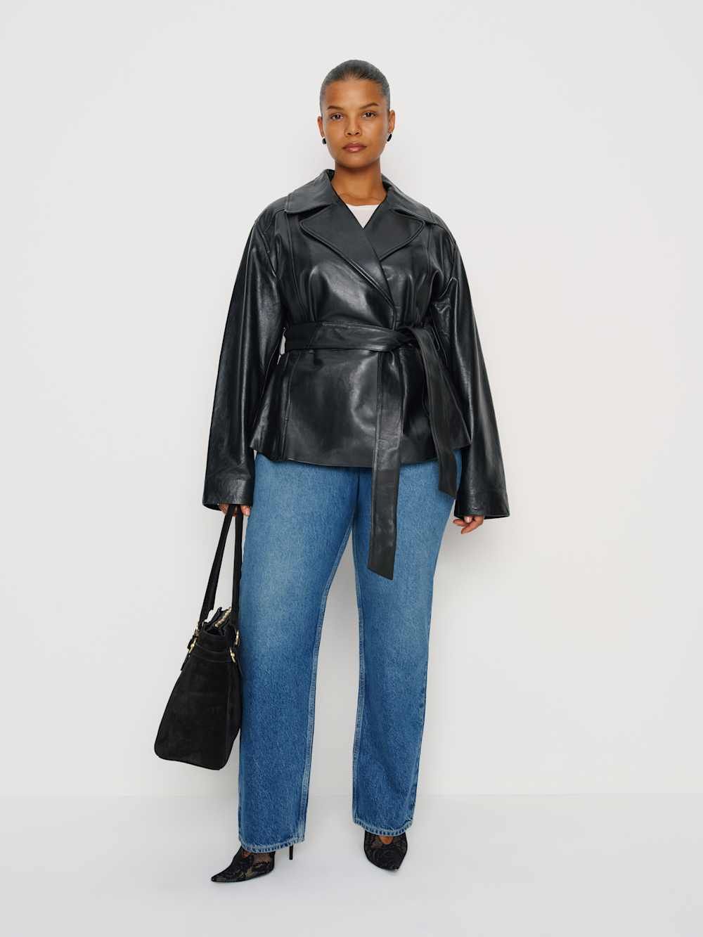 Veda Jaden Cropped Trench Es