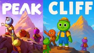 Image showcase the key art of Cliff and Peak side-by-side