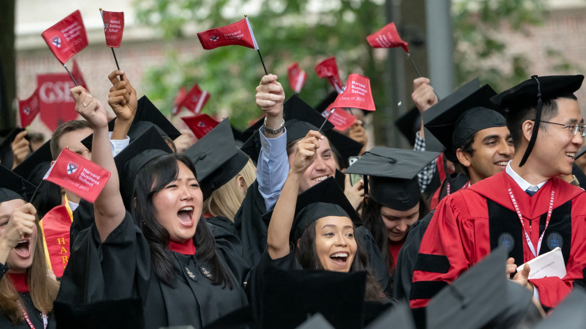 Harvard graduates celebrate