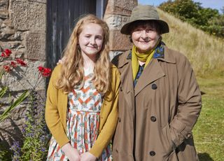 Brenda Blethyn as DCI Vera Stanhope pictured with Marley Emma as 12-year-oldVera.