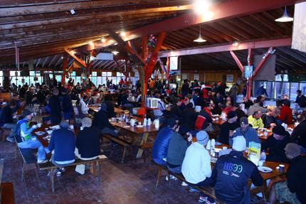 Crank the Shield camp breakfast