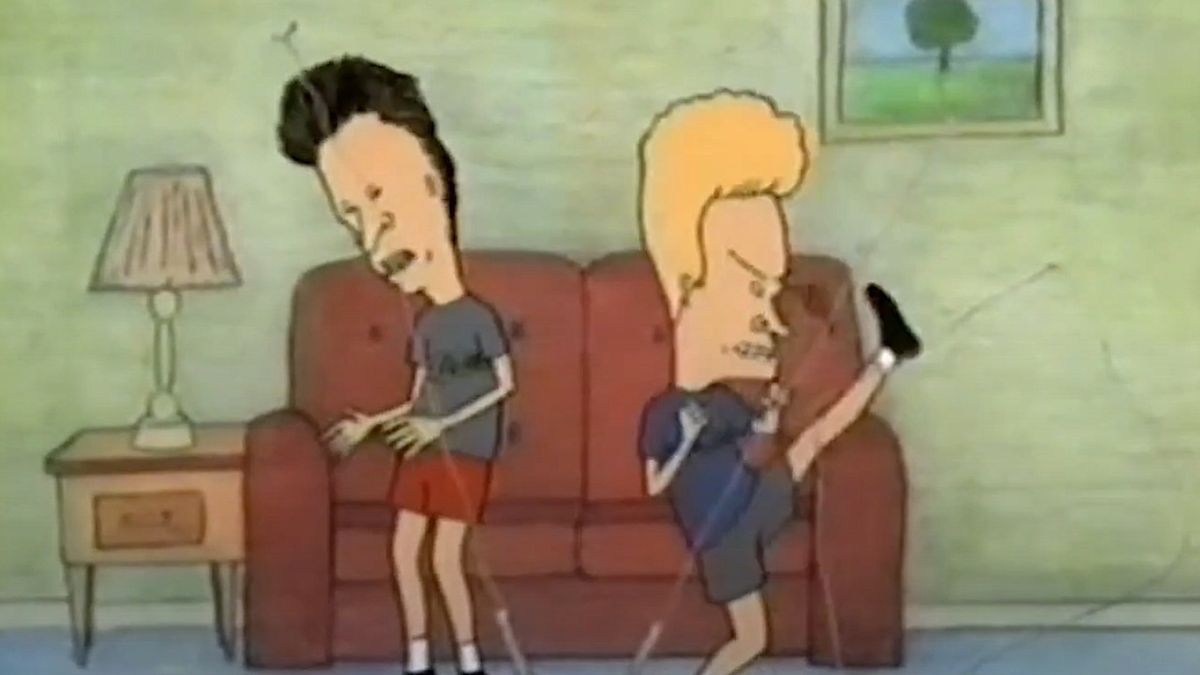 Beavis and Butt-Head Dancing to a Red Hot Chili Peppers video in Beavis and Butt-Head