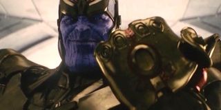 Thanos with his gauntlet