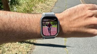 A Nike Run Club activity on the Apple Watch Ultra 2